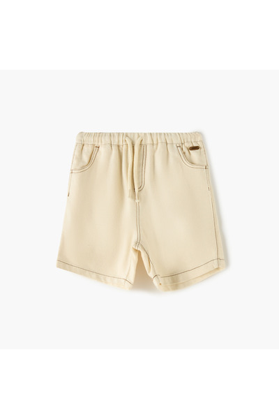 giggles Solid Shorts with Drawstring Closure and Pockets