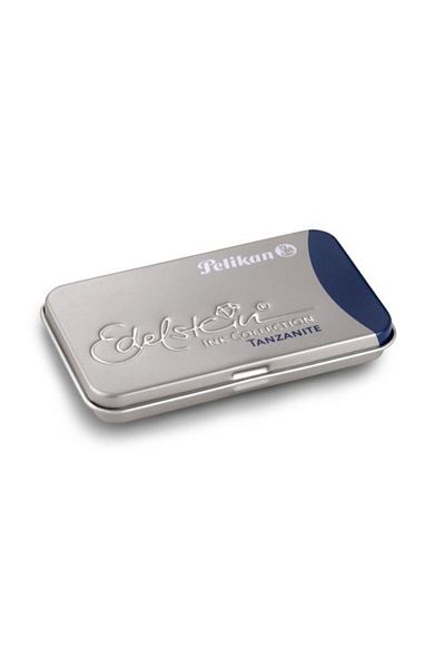 OEM Edelstein Ink Cartridges, Material Metal Box, Color Tanzanite Blue, Set of 6