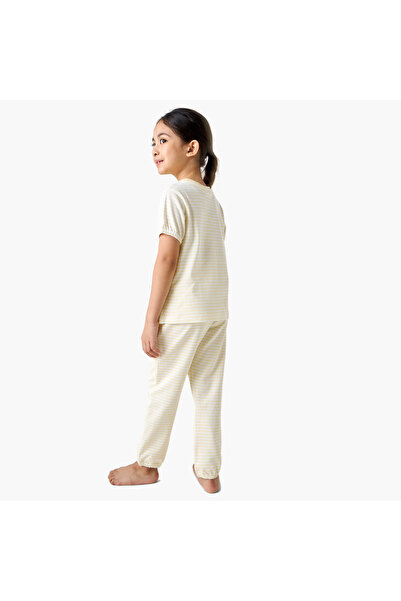 Juniors Unicorn Applique T-shirt and Pyjama Set