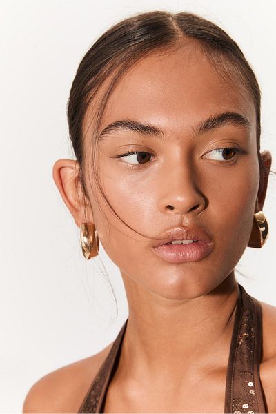 Stradivarius Set of 2 pairs of textured earrings