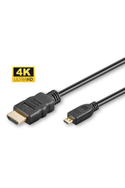 MicroConnect Kabel HDMI 1.4 A-D, 2m, złącza pozłacane, ethernet, podwójne ekranowanie