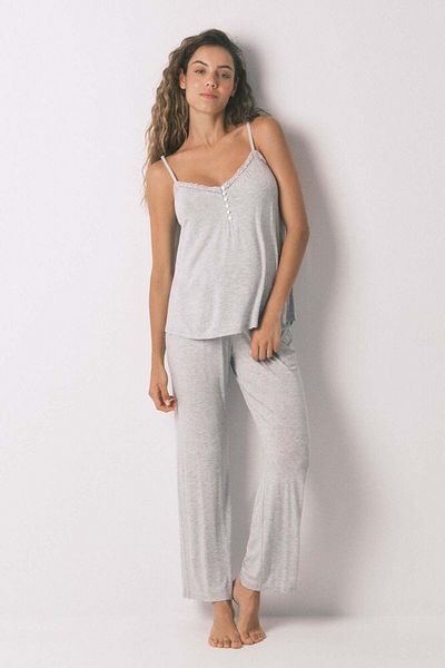 Women'secret Capri pyjamas "maternity" soft touch gray pajamas