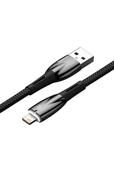 Baseus Glimmer Series kabel USB-A Iphone Lightning 480Mb-s 2.4A 2m czarny