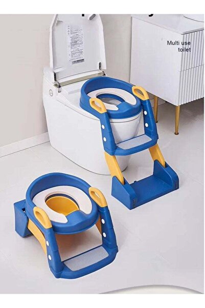 N2Y Children's Toilet Training Seat with Ladder and Adjustable Height