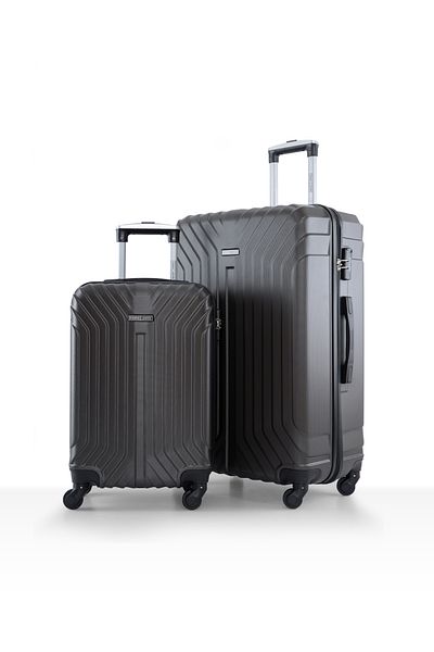 PARAJOHN Vector 2-piece Luggage Set Abs Hard Shell Check-in Trolley Bag With 360° Spinner Wheels & Lock
