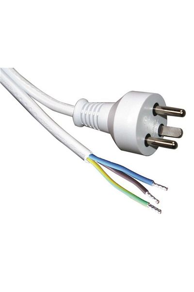 Inna marka Kabel zasilający Roline biały 6 m, wtyczka typu K, 30.16.9035