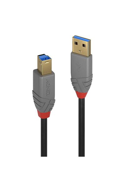 Inna marka Cablu Lindy USB 3.2 Tip A la Tip B, Antracit, 1M, 36741