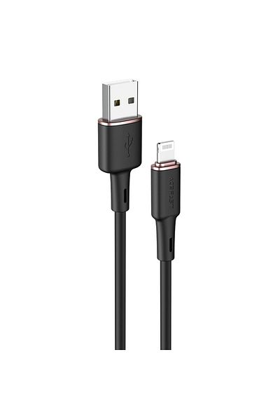 Acefast Kabel przewód do iPhone MFI USB - Lightning 2.4A 1.2m czarny