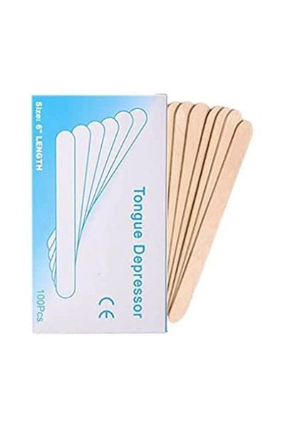MACON Medical Wooden Tongue Depressor Sticks – 100 pcs | 6 Inch