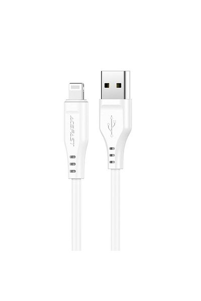 Acefast Kabel przewód do iPhone MFI USB - Lightning 2.4A 1.2m biały