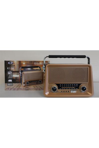 Everton Rt-756 Bluetooth Fm-Usb-Tf-Aux Şarjlı Nostaljik Radyo