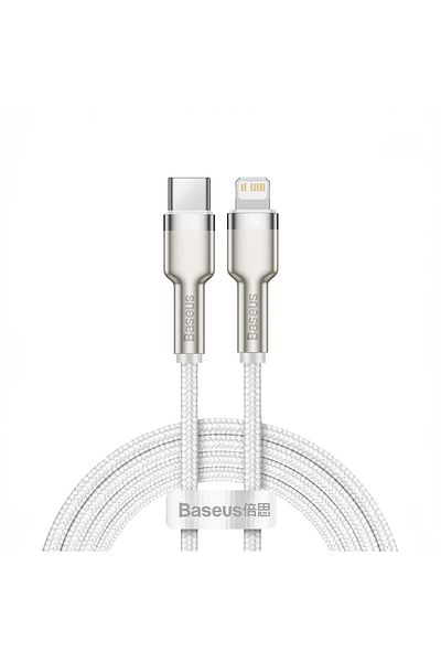 Baseus Kabel przewód Cafule Series Metal Data USB-C - iPhone Lightning 20W PD 1m - biały