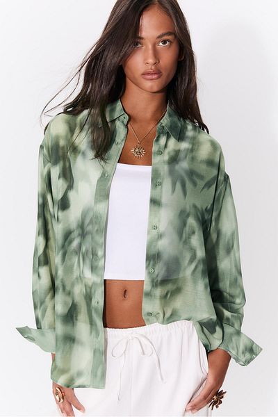 Stradivarius Flowing printed daily shirt