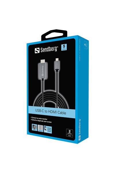 Inna marka Cablu Sandberg USB-C la HDMI 2M, 136-21