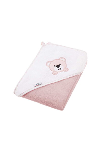 Bocioland Prosop de baie pentru copii, ursuleț de pluș, bumbac, 100x100 cm, r...