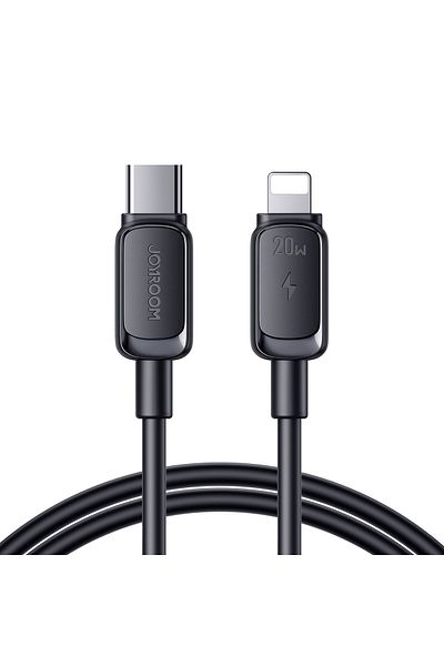 Joyroom Cablu USB-C pentru iPhone Lightning 20W, seria multicoloră A14, 1,2 m - Negru