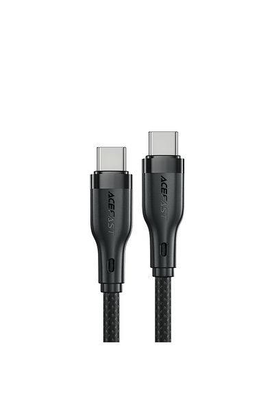 Acefast Cablu flexibil împletit USB-C - USB-C 60W 3A 1.2m - negru