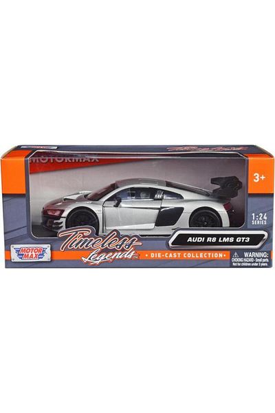 Vardem Audi R8 Lms Gt3 - 1:24 , Silver , Timeless Legends Series 1/24 Diecast Ntw Variant