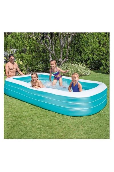 Welora Rectangular Swimming Pool, Intex, size 3.05x1.83x0.56 m, Bleu