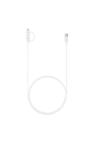 Samsung Kabel przewód Combo USB-A - micro USB i USB-C 1.5m - biały