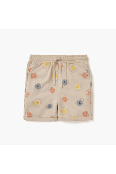 Juniors 3-Piece Animal Print T-shirt and Shorts Set