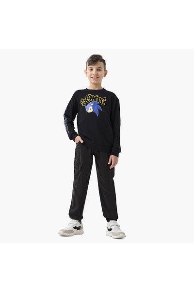 ELIGO Textured Joggers with Drawstring Closure