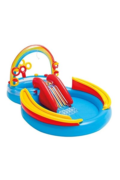 Welora Piscină pentru copii cu fântână arteziană, capacitate apă 175 L, dimen...