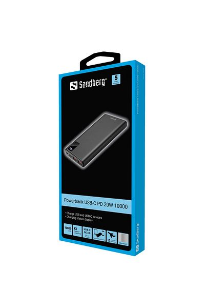 Sandberg Powerbank USB-C PD 20W 10000