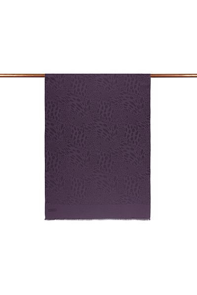 ipekevi Four Seasons Fig Purple Vahra Patterned Shawl