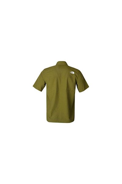 THE NORTH FACE Men's Packable Ss Shirt Nf0A883J4Eq1 Green-Xl