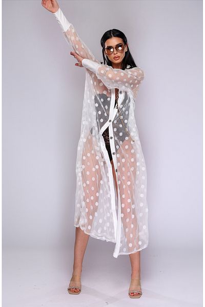 Pretty Cardigan de plaja cu buline