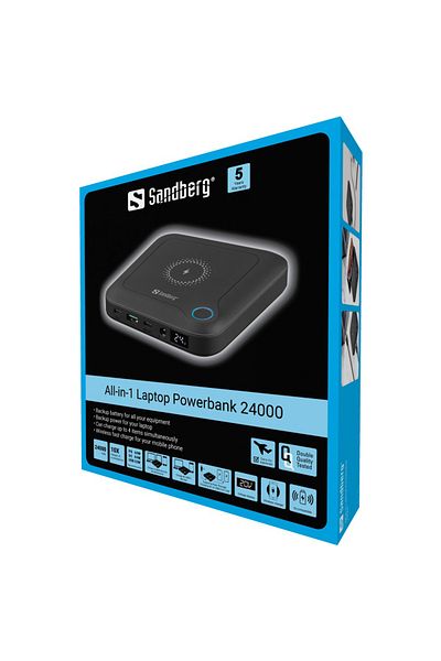 Sandberg All-in1 Laptop Powerbank 24000