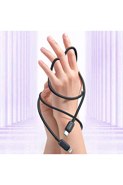 Joyroom Cablu USB-C pentru iPhone Lightning 20W, seria multicoloră A14, 1,2 m - Negru