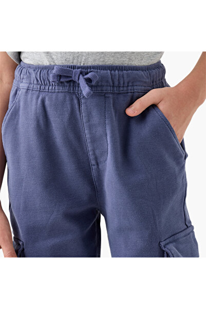 Juniors Solid Joggers with Pockets and Elasticated Waistband