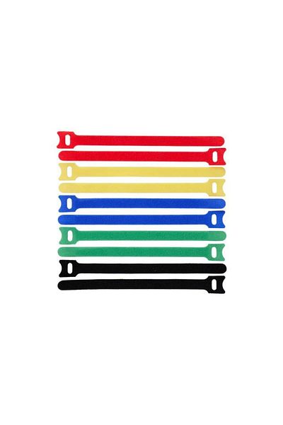 Inna marka Cleme de cablu cu velcro Lanview 150mm x 12mm, 10 buc, multicolore, LVT-CABLESTRAPS1512-10MULTI