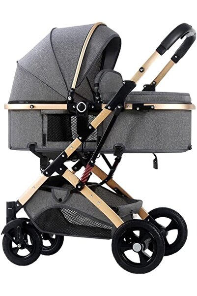 Türkiye عربة أطفال خفيفة الوزن مع مظلة ممتدة للجلوس والاستلقاء، خفيفة الوزن قابلة للطي، امتصاص الصدمات في اتجاهين