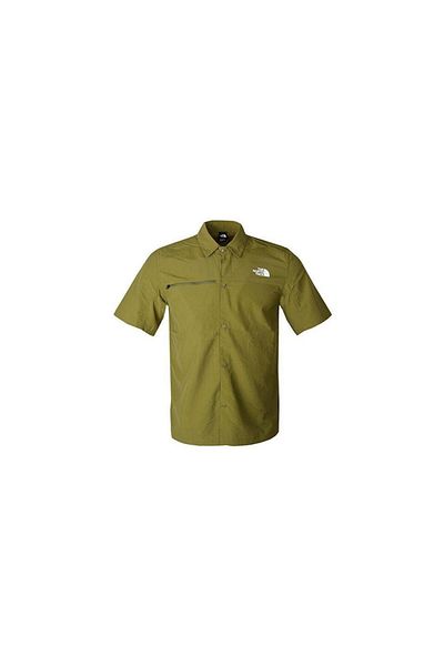 THE NORTH FACE Men's Packable Ss Shirt Nf0A883J4Eq1 Green-Xl