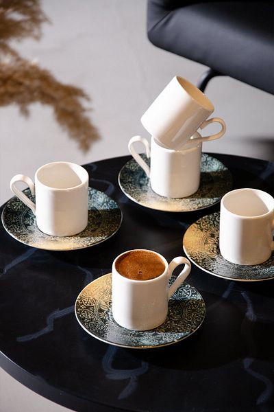 Le murano Velmora 12 Piece Coffee Cup Set for 6 People 100ml