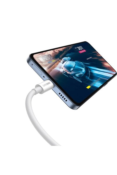 Baseus Kabel przewód Superior Series SUPERVOOC USB-A do USB-C 65W 1m biały