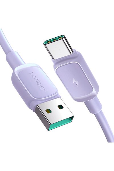 Joyroom Kabel przewód USB-A - USB-C 3A 1.2m fioletowy