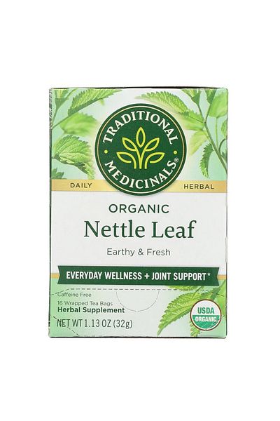 TRADITIONAL MEDICINALS شاي أوراق نبات القراص العضوية 16 كيس
