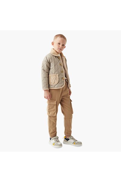 ELIGO Quilted Heavy Jacket with Collar and Pockets