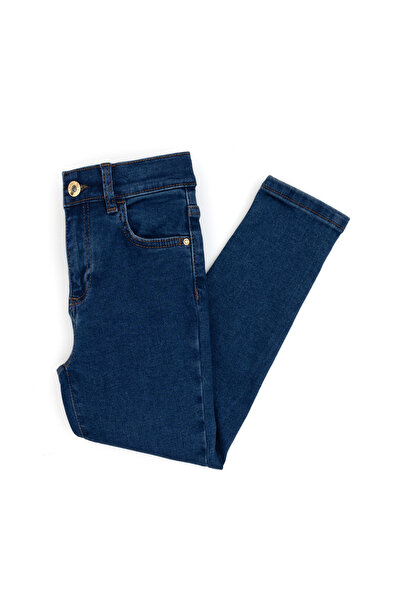 U.S. Polo Assn. Kız Çocuk Mavi Skinny Fit Yüksel Bel Jean Pantolon 50314316-DN0022