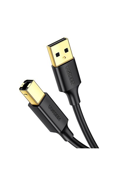 Ugreen Cablu imprimantă USB tip B mascul - USB 2.0 mascul 480Mbps 1m negru