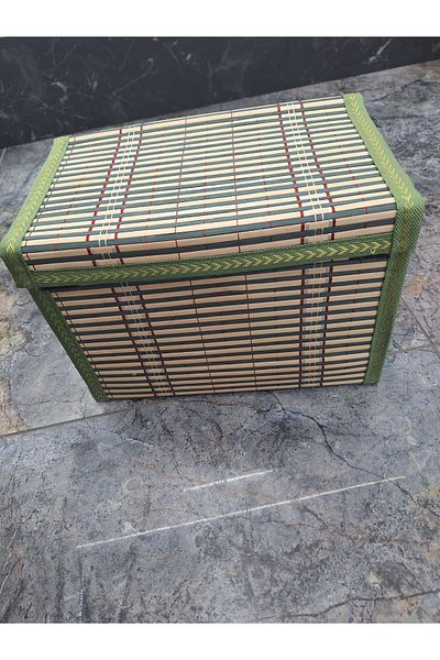 EMPA A V M 20x30x19 cm πτυσσόμενο ψάθινο καλάθι για πατάτες κρεμμυδιών