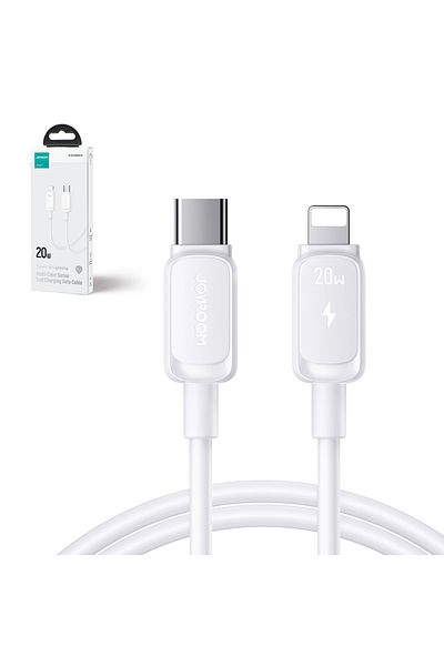 Joyroom Cablu pentru iPhone USB-C - Lightning 20W 1.2m alb