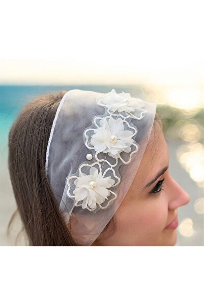 OEM Esarfa pentru dezgatit mireasa cu broderie si perlute