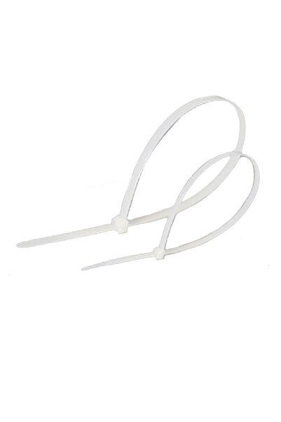 Inna marka Colier de cablu Lanview, albe, 2,5 x 60 mm, set de 100, LVT551010