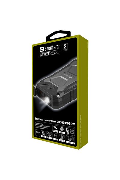Sandberg Survivor Powerbank 20000 PD30W
