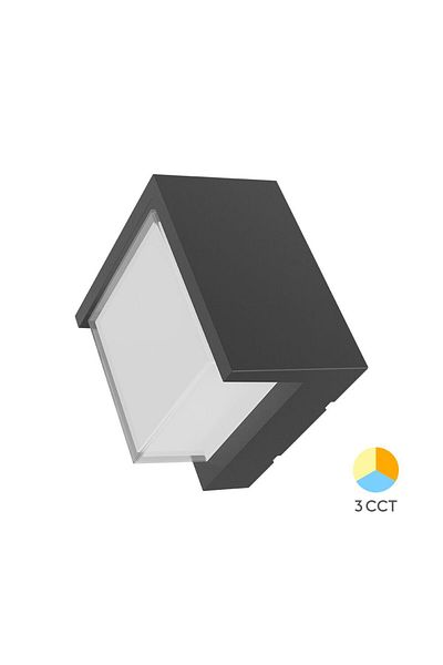 Braytron Lampă de tavan LED 15W 1450lm, 3 în 1 IP65 WALLS-G1 SQR